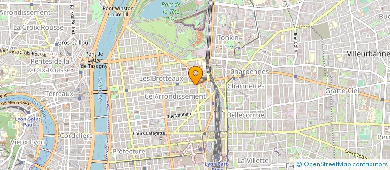 localisation de l'entreprise ROGER MICHELE ORTHOPEDIE à LYON