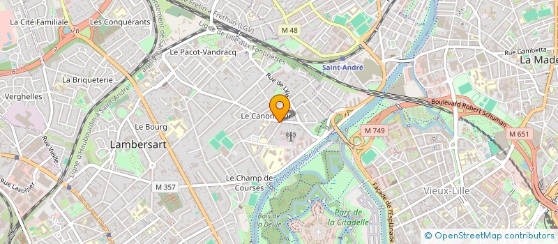 localisation de l'entreprise ROGER MOORE à LAMBERSART