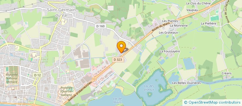 localisation de l'entreprise ROGER MURAL & DECOR  LA FLECHE