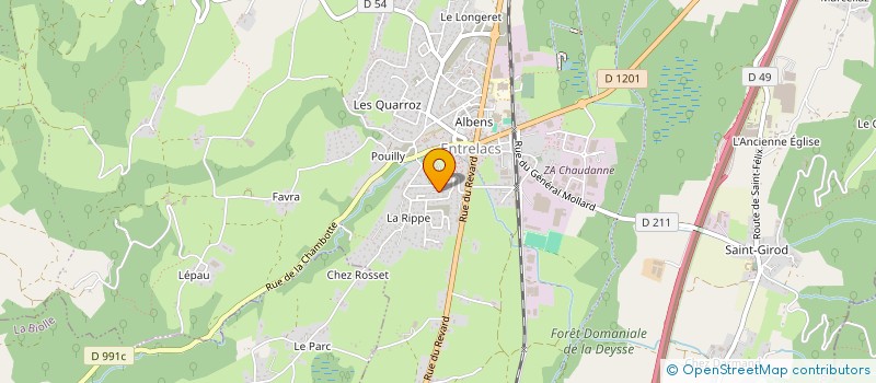 localisation de l'entreprise ROGER POUZET ET FILS  ENTRELACS