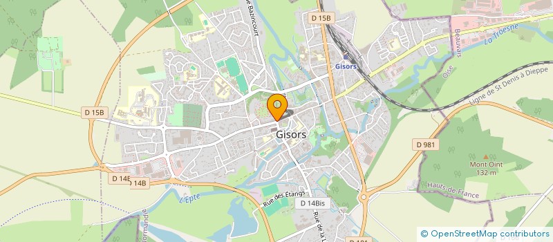 localisation de l'entreprise ROGER - POYO - CHANZA à GISORS