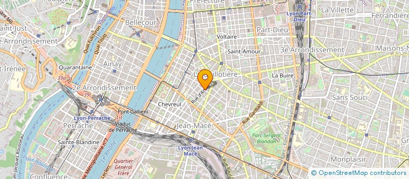 localisation de l'entreprise ROGER TATOR à LYON