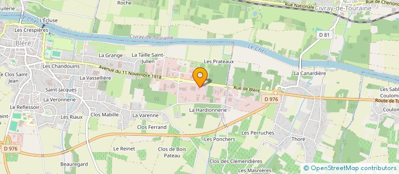localisation de l'entreprise ROGER THOMAS ET FILS à BLERE