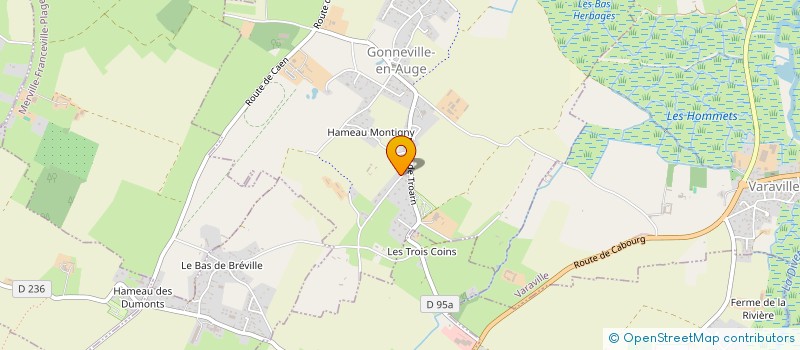 localisation de l'entreprise ROGER - TRANCHARD  GONNEVILLE-EN-AUGE