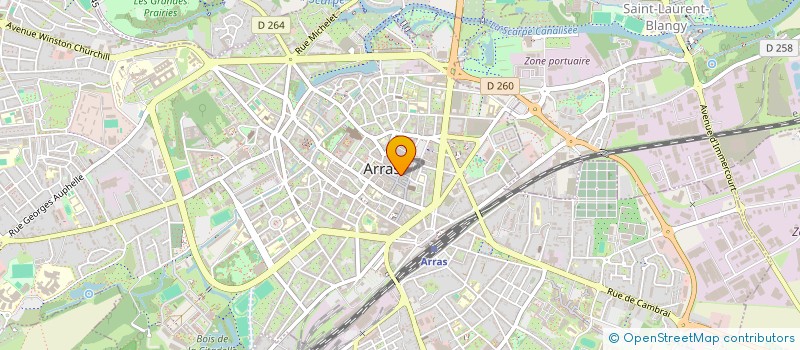 localisation de l'entreprise ROGERE à ARRAS