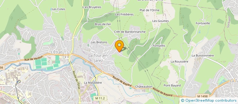 localisation de l'entreprise ROGEX  LA TOUR-EN-JAREZ