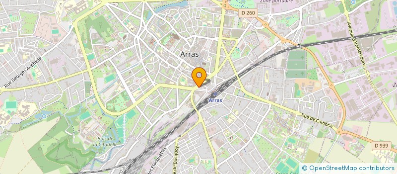 localisation de l'entreprise ROGEZ ET FILS à ARRAS