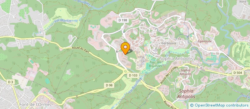 localisation de l'entreprise ROGHASIA à VALBONNE
