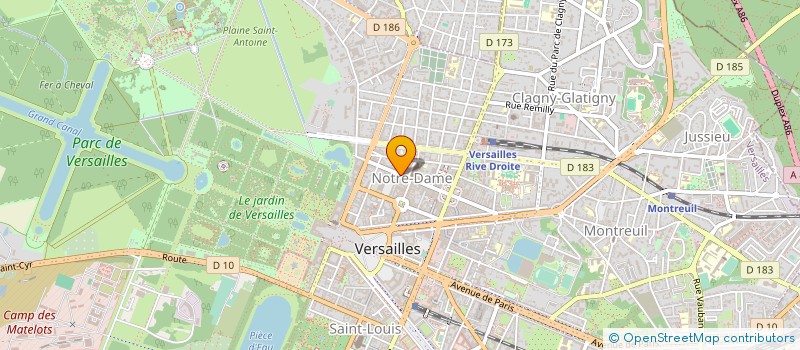 localisation de l'entreprise ROGLIANO TECHNOLOGIES à VERSAILLES