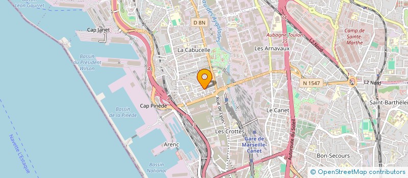 localisation de l'entreprise ROGNAC ENTRETIEN  MARSEILLE