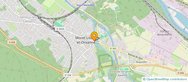 localisation de l'entreprise ROGNANT  MORET-LOING-ET-ORVANNE