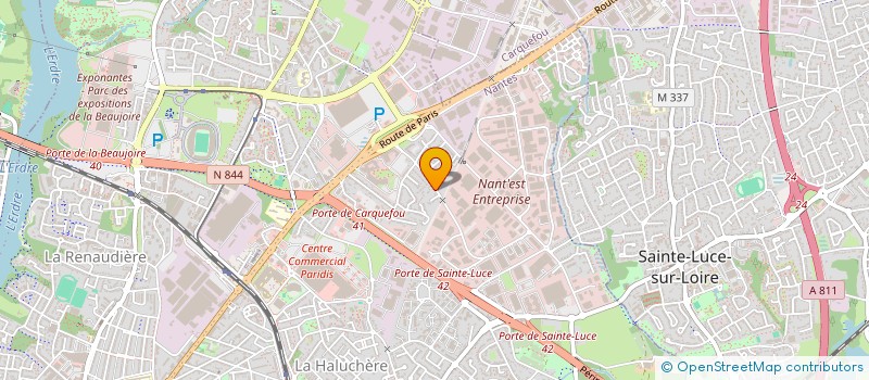 localisation de l'entreprise ROGNON à NANTES