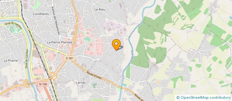 localisation de l'entreprise ROGNON GESTION PRIVEE à ALES