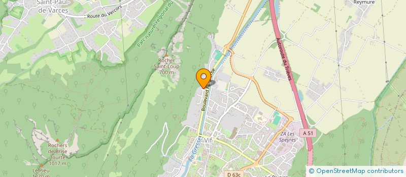 localisation de l'entreprise ROGUE SARL  VIF