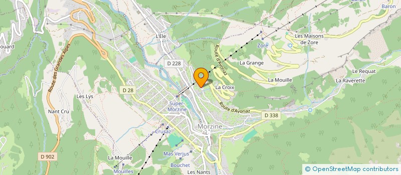 localisation de l'entreprise ROGUET FAMILY à MORZINE