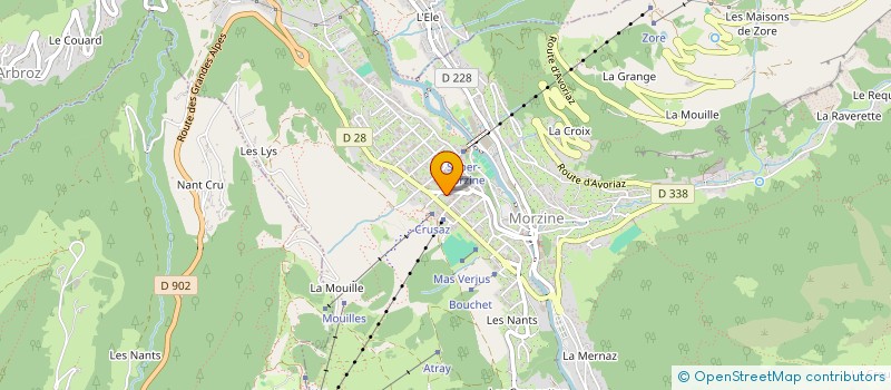 localisation de l'entreprise ROGUET JUNIOR  MORZINE