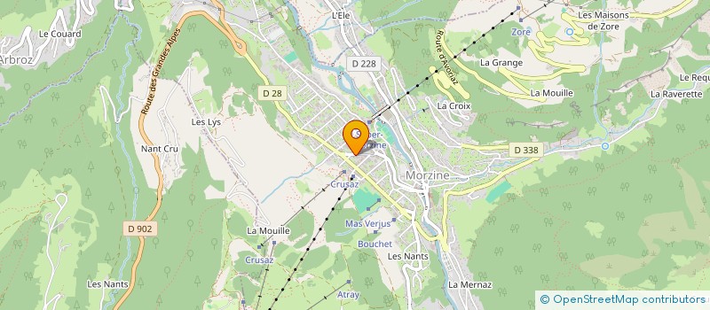 localisation de l'entreprise ROGUET-SHOP à MORZINE