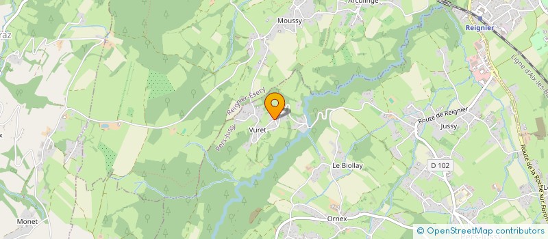 localisation de l'entreprise ROGUET TRANSPORTS AGRI  PERS-JUSSY