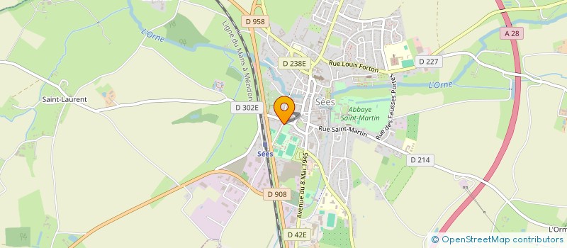 localisation de l'entreprise ROGUINET à SEES