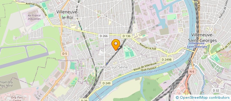 localisation de l'entreprise ROH BAT à ABLON-SUR-SEINE