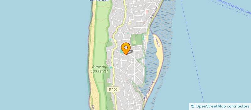 localisation de l'entreprise ROHAN-REPUBLIQUE à LEGE-CAP-FERRET