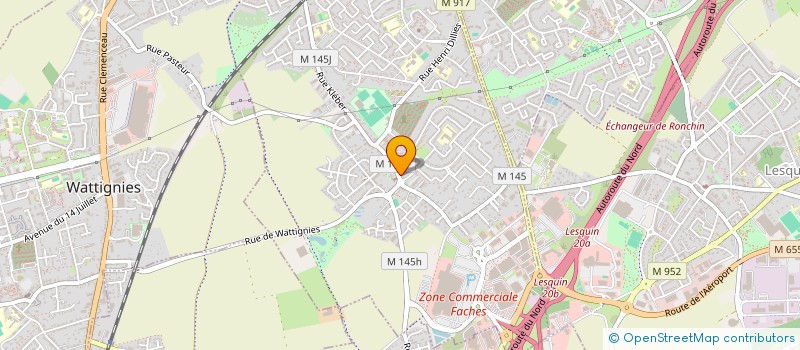 localisation de l'entreprise ROHART à FACHES-THUMESNIL