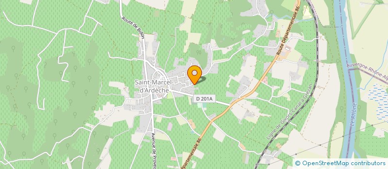localisation de l'entreprise ROHCS à SAINT MARCEL D'ARDECHE