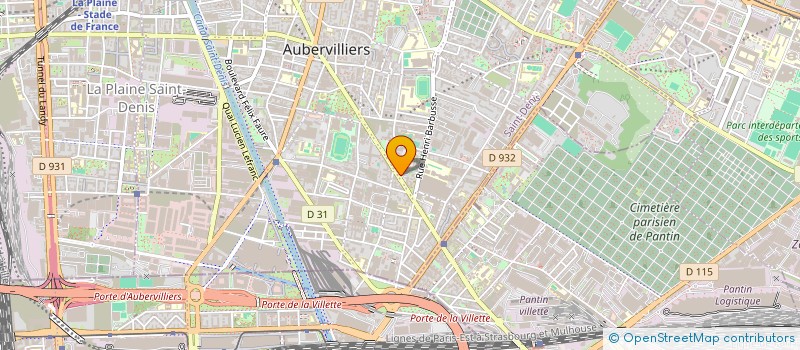 localisation de l'entreprise ROI DU CISEAUX  AUBERVILLIERS