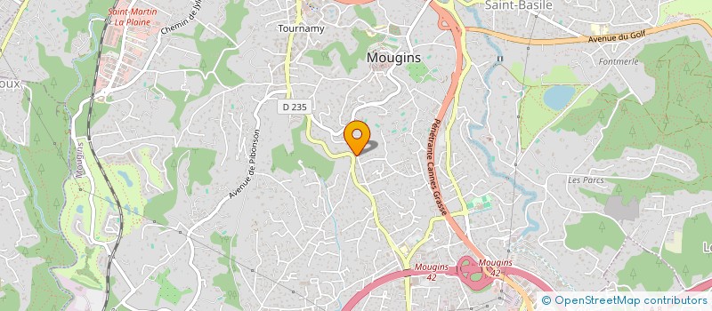 localisation de l'entreprise ROIAL à MOUGINS