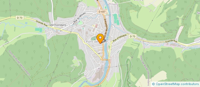 localisation de l'entreprise ROIDE ET DOUBS  PONT-DE-ROIDE-VERMONDANS