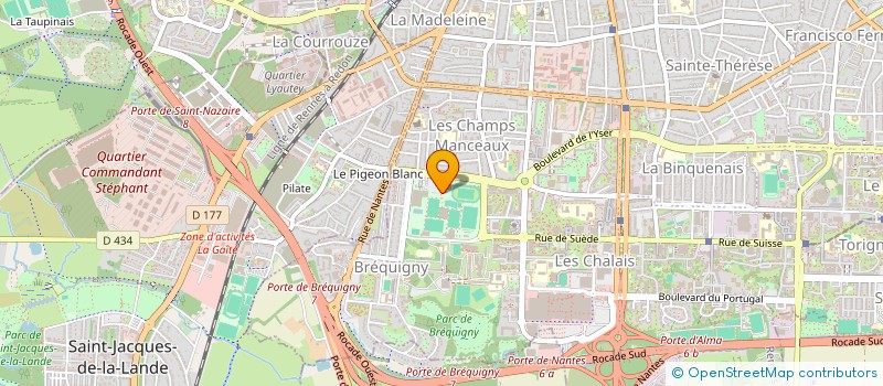 localisation de l'entreprise ROIGEFF à RENNES