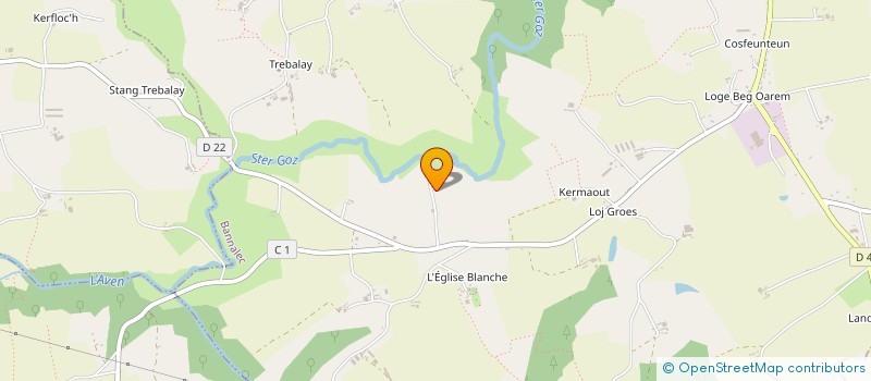 localisation de l'entreprise ROIGNANT DAVID  BANNALEC