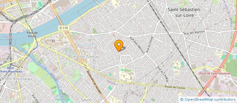 localisation de l'entreprise ROIRAND DAUDET à SAINT-SEBASTIEN-SUR-LOIRE