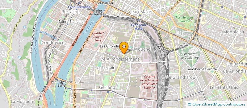 localisation de l'entreprise ROIRET SA à LYON