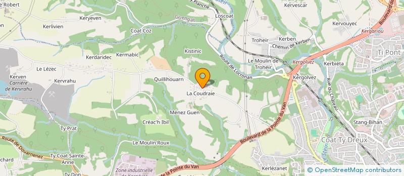 localisation de l'entreprise ROIS à QUIMPER