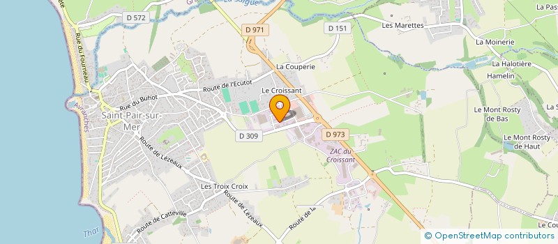 localisation de l'entreprise ROIS & VAUPRES  SAINT-PAIR-SUR-MER