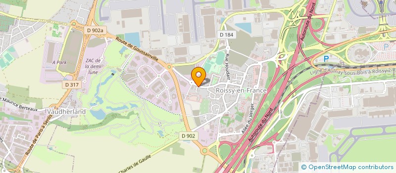 localisation de l'entreprise ROISSY AFFRETEMENT SERVICE à ROISSY-EN-FRANCE