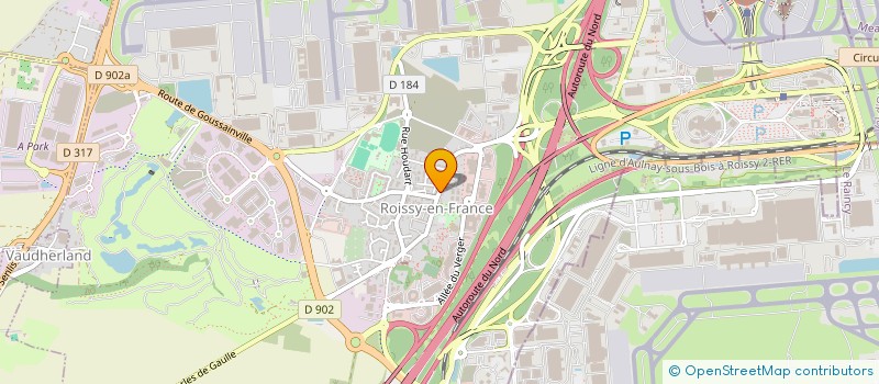 localisation de l'entreprise ROISSY COURSES  ROISSY-EN-FRANCE