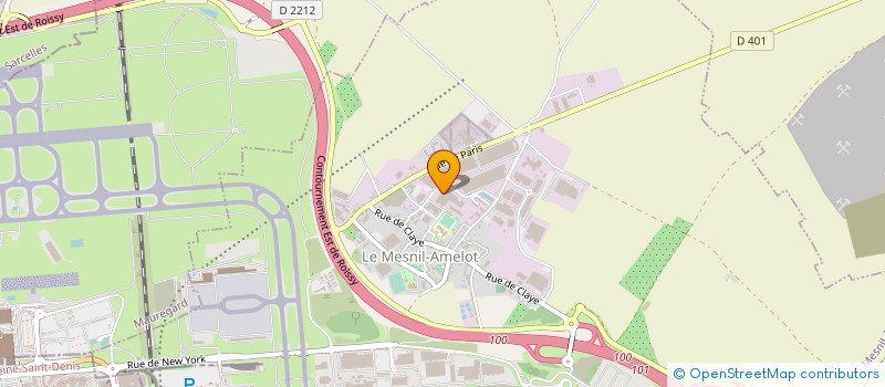 localisation de l'entreprise ROISSY EMBALLAGE à LE MESNIL-AMELOT