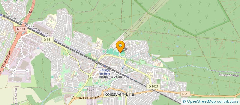 localisation de l'entreprise ROISSY EN BRIE  FOOTBALL  CLUB  ROISSY-EN-BRIE