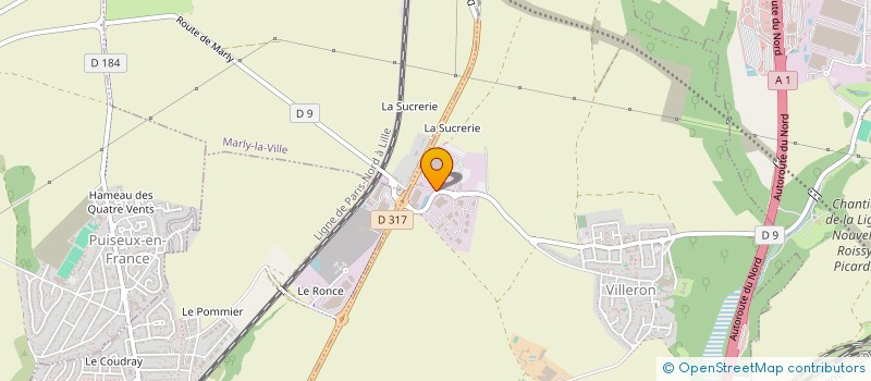 localisation de l'entreprise ROISSY T P à VILLERON