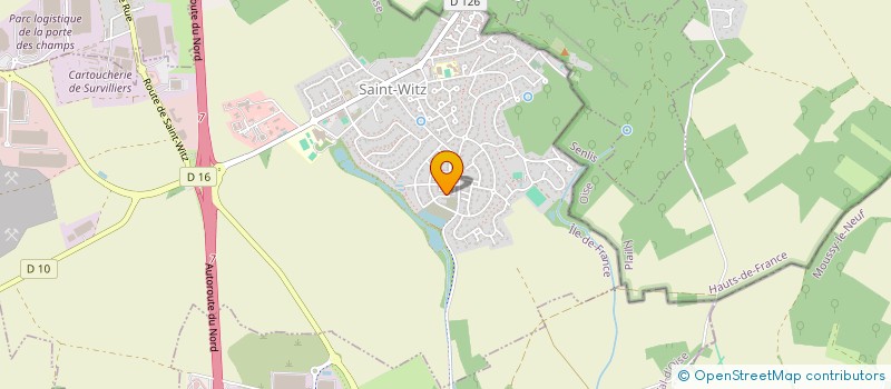 localisation de l'entreprise ROISSY TRANSPORT EXPRESS  SAINT-WITZ