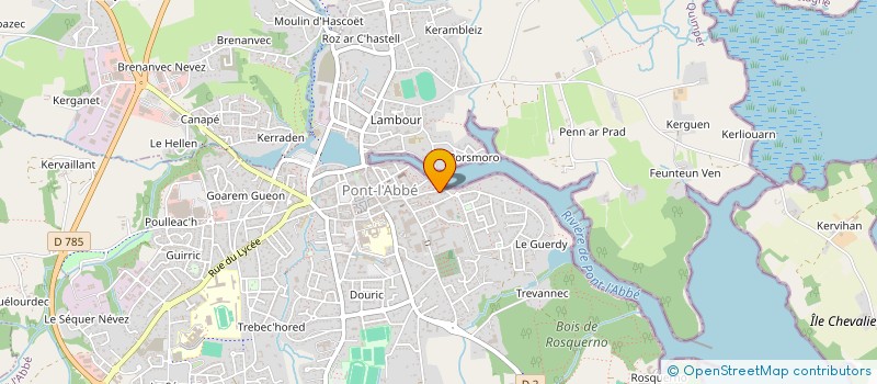 localisation de l'entreprise ROISSYPARK à PONT-L'ABBE