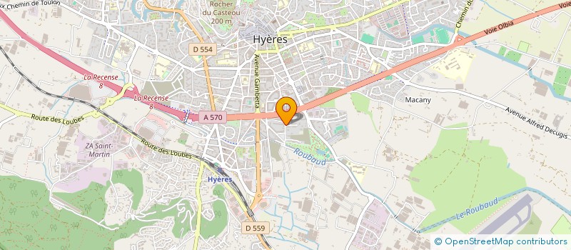 localisation de l'entreprise ROITELET à HYERES