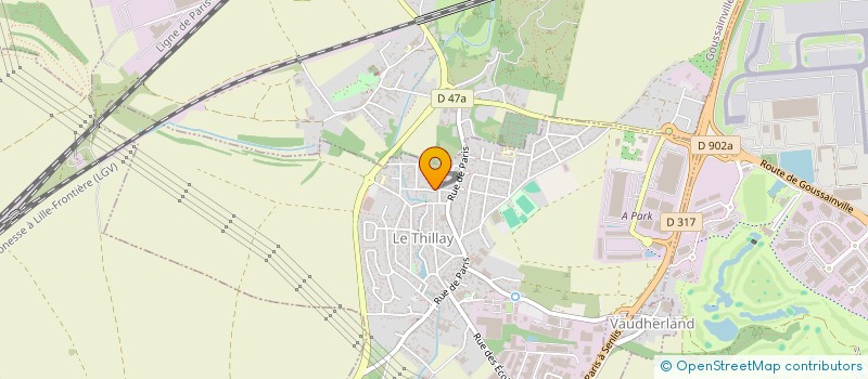 localisation de l'entreprise ROJ  LE THILLAY