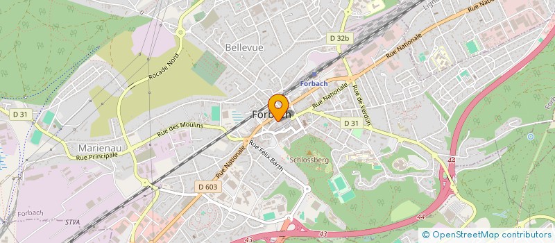 localisation de l'entreprise ROJ AMOUDE à FORBACH