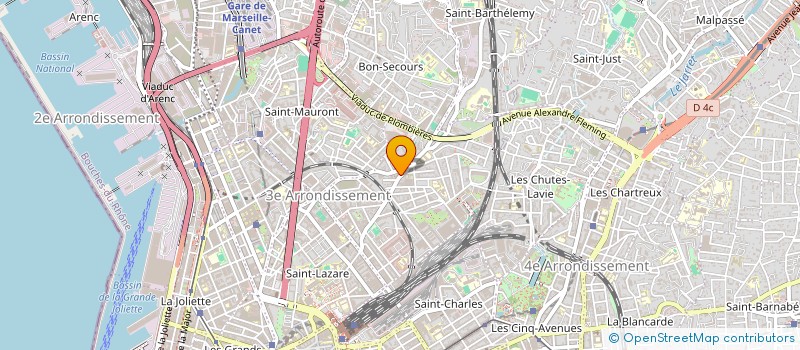 localisation de l'entreprise ROJ BAS à MARSEILLE