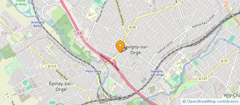 localisation de l'entreprise ROJ BAT à SAVIGNY-SUR-ORGE