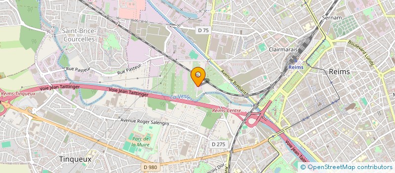 localisation de l'entreprise ROJ - BAT à REIMS