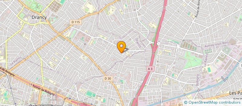 localisation de l'entreprise ROJ HABITAT ENERGIE à DRANCY